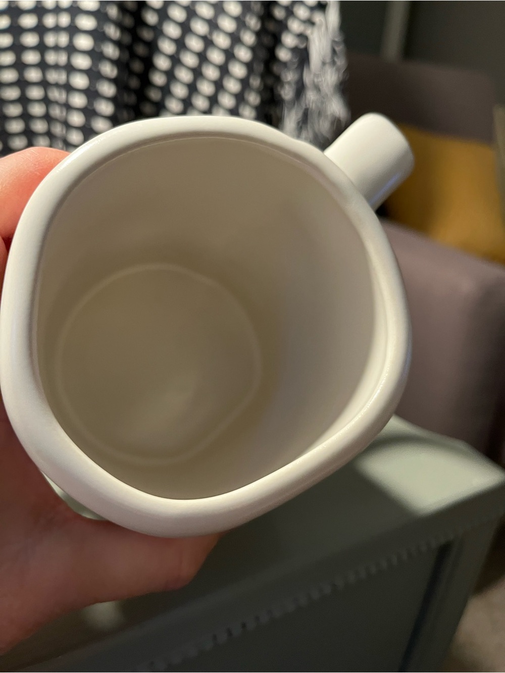 Getting Fit White Ceramic Mug - Rae Dunn - Picture 6 of 6